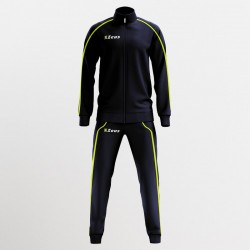 Tuta Scuola con Zip Blu e Giallo Fluo