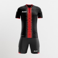 Kit Calcio Zeus Sport 2021 Perseo Nero/Rosso
