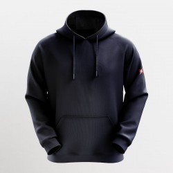 FELPA CON CAPPUCCIO ULTRA BLU