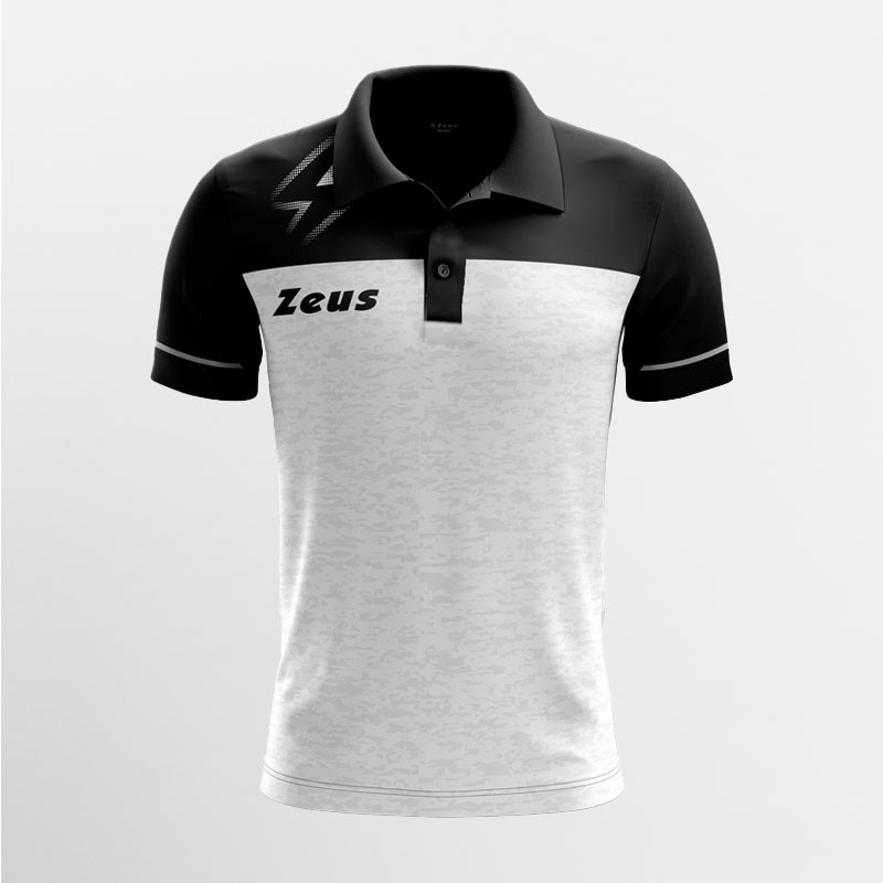 Polo Olympia Bikolor Bianco Nero