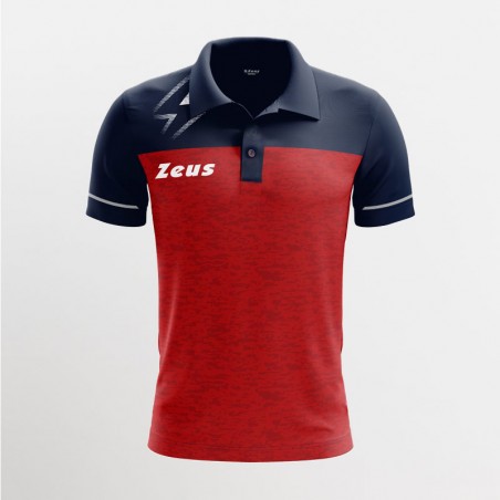 Polo Olympia Bikolor Rosso Blu