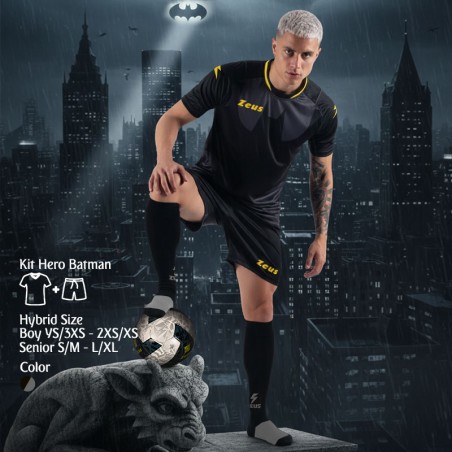 Kit Hero Zeus - Completo Calcio Batman Edition