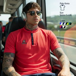 Polo Kreta Zeus Pink Koral Blu